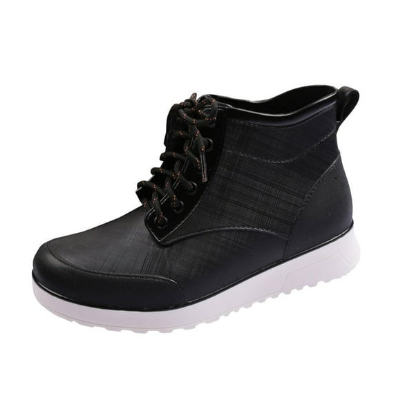 NOKIO Ladies' Trendy Waterproof Ankle Rain Boots Casual Shoes Breathable Custom Footwear Fashion Short Tube Rain Boots Waterproof Versatile Rain Boots Women'S Ankle Rain Boots