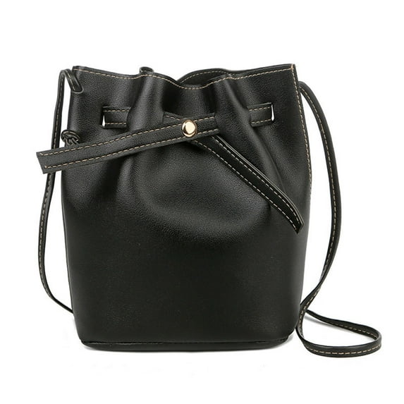 NOKIO Leather Crossbody Bag, Women'S Single Strap Chain Purse Women's Bags Trendy Fashion Drawstring Lady Bag Border Casual Handbag Crossbody Shoulder Bag
