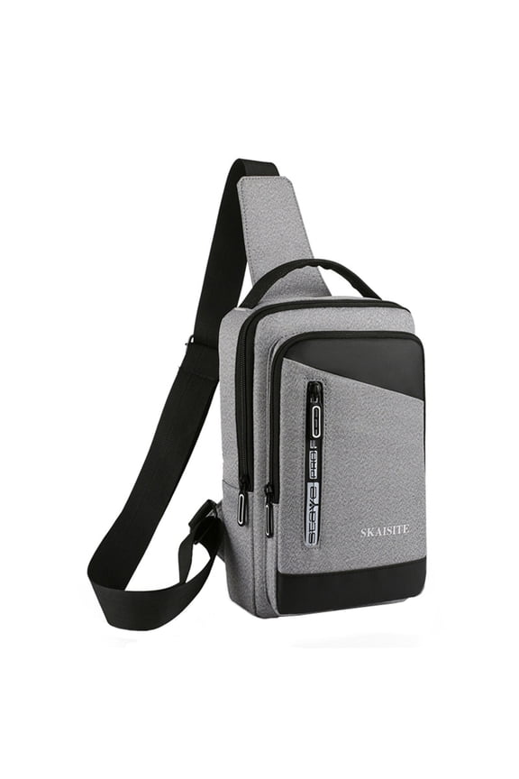 Lightweight Chest Sling For Men, Ladies One-Shoulder Leather Tote Waterproof Messenger Bag Solid Color Cloth Outdoor Leisure Customize Chest Bag Men Shoulder Crossbody