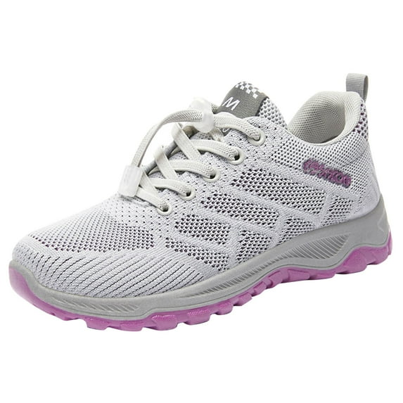 NOKIO Lightweight Women'S Sport Shoes Women'S Casual Trail Shoes Women'S Casual Workout Sneakers Fashion Autumn Women Sneakers Mesh Breathable Elastic Lace Up Comfortable And Easy To Wear
