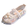 thumbnail image 1 of NOKIO Little Kid Girls Traditional Embroidered Hanfu Shoes New Girls Handmade Hanfu Shoes Children Embroidered Shoes Shoes Baby Antique Performance Shoes, 1 of 5