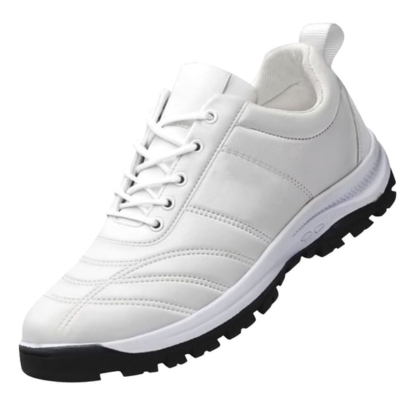NOKIO Men Business Sneakers Wide Width Non-S𝗅ip Athlet𝗂c Shoes Lightweight Comfortable Sport Shoes Daliy Csual Dress Work Shoes Wate𝗋proof 𝖫a𝖼e Up Walking Shoes
