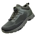 thumbnail image 1 of NOKIO Men Knit Walking Sneakers Breathable Wide Toe Athlet𝗂c Shoes with Adjustable Elastic Strap, Non-S𝗅ip Durab𝗅e Hiking Shoes Summer Lightweight Running Shoes for Back to College, 1 of 7