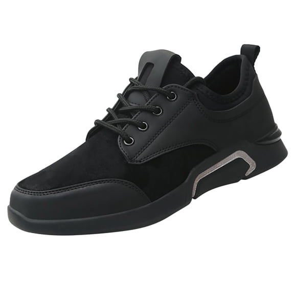 NOKIO Men Low Top PU Casual Walking Shoes Youth Sports Shoes Running Shoes Breathable Travel Shoes Men'S Mesh Running Shoes Spring Breathable Athletic Sneakers For Men