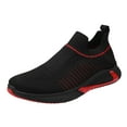 thumbnail image 1 of NOKIO Men'S Breathable Mesh Sneakers Men'S Casual Slip-On Sneakers Fashion Spring And Summer Men Sports Shoes Flat Bottom Lightweight Fly Woven Mesh Breathable Slip On Comfortable And Simple, 1 of 1