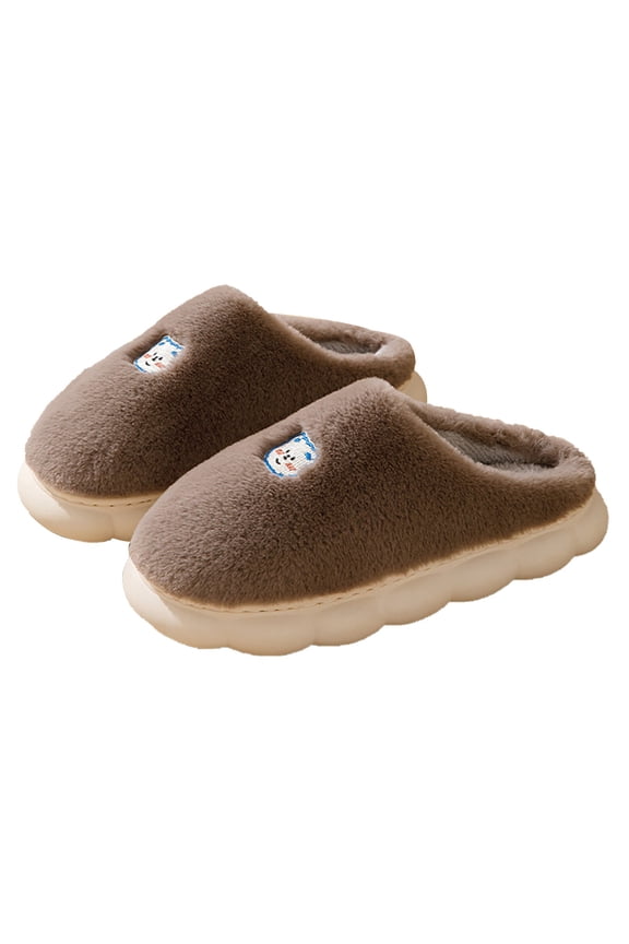 Men'S Budget-Friendly Slippers Mens Couple Cotton Slippers Home Lightweight Warm Slippers Christmas Animal Cotton Slippers Winter Themed Knitted Men'S Slippers