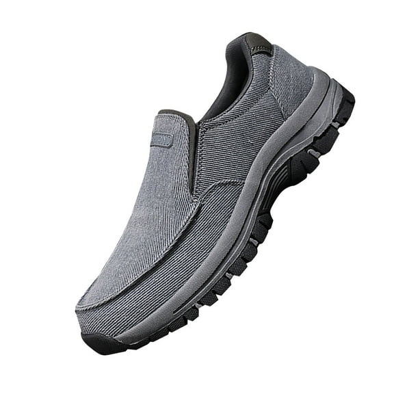 NOKIO Men'S Casual Slip-On Sneakers Fashion Spring And Summer Men Sports Shoes Flat Bottom Lightweight Mesh Breathable Slip On Comfortable Solid Color Simple Features: