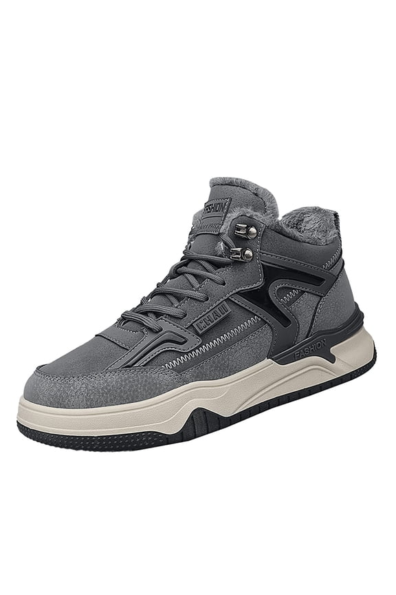 Men'S Cold-Resistant High-Top Snow Boots Winter Cotton Warm Snow Boots High Top Casual Models Boots Thick Bottom Board Shoes Men Men'S Cold Weather Snow Boots