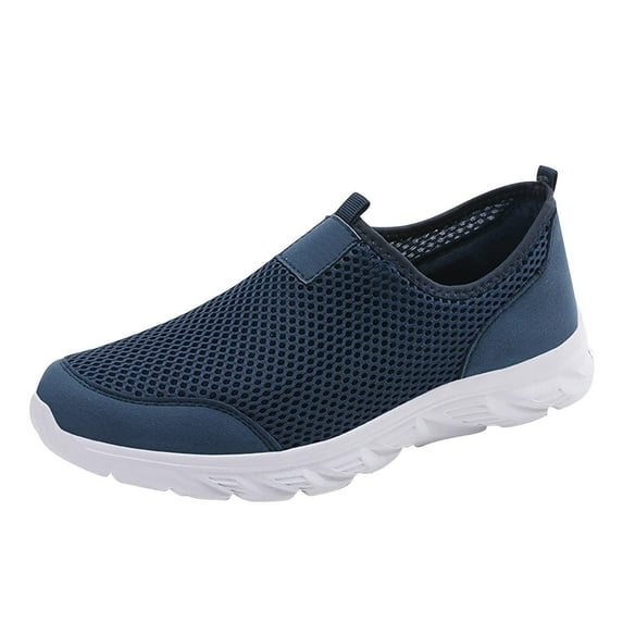 NOKIO Men'S Comfortable Driving Shoes Fashion Spring And Summer Men Sports Shoes Flat Bottom Lightweight Mesh Breathable Slip On Comfortable Solid Color Simple Features: