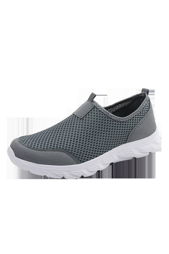 Men'S Comfortable Driving Shoes Fashion Spring And Summer Men Sports Shoes Flat Bottom Lightweight Mesh Breathable Slip On Comfortable Solid Color Simple Features: