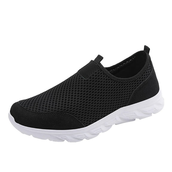 NOKIO Men'S Comfortable Driving Shoes Fashion Spring And Summer Men Sports Shoes Flat Bottom Lightweight Mesh Breathable Slip On Comfortable Solid Color Simple Features: