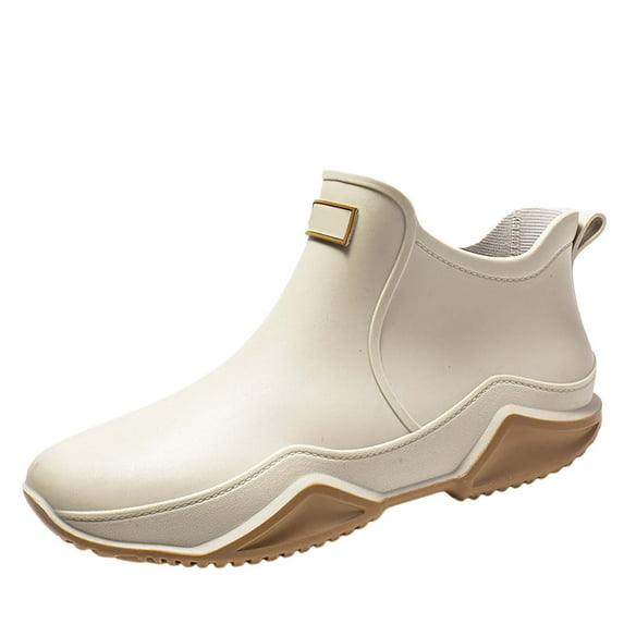 NOKIO Men'S Fashionable Water-Resistant Sneakers Women'S Outdoor Slip-On Shoes Men Women Rain Slip Casual Shoes Short On Boots Water Ankle Outdoor Fashion Men's Casual Shoes