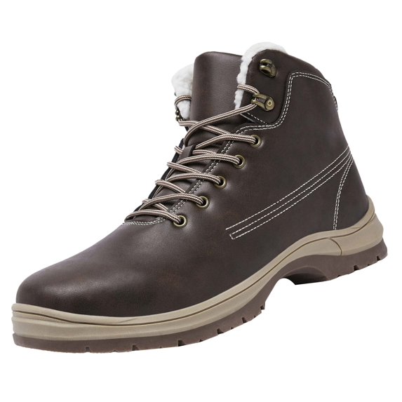 NOKIO Men'S Fleece-Lined Winter High-Top Boots Men'S High-Top Thermal Snow Boots Couple Women Men Hiking Boot Shoes Cotton Short Shoes Snow Boots Men'S Thermal Casual Shoes