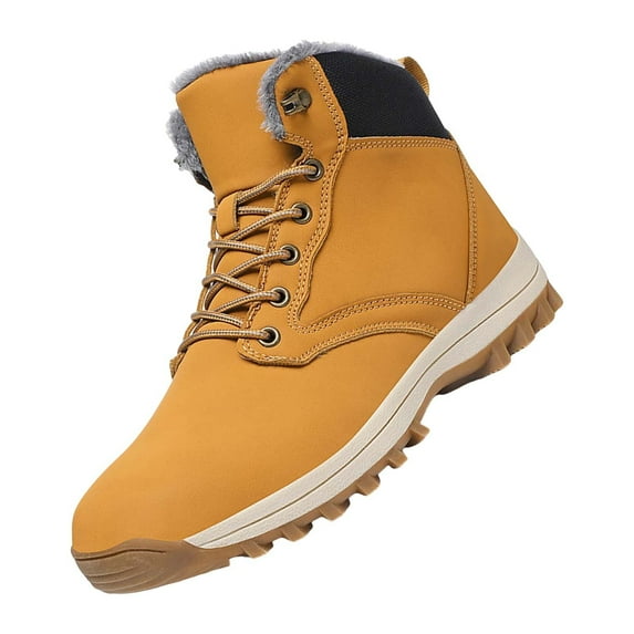 NOKIO Men'S Fleece-Lined Winter High-Top Boots Plush Warm Cotton Shoes Anti Slip Snow Boots Five Finger Cotton Shoes Outdoor Sports Shoes Men's And Women's Hiking Shoes Men'S Winter Hiking Boots