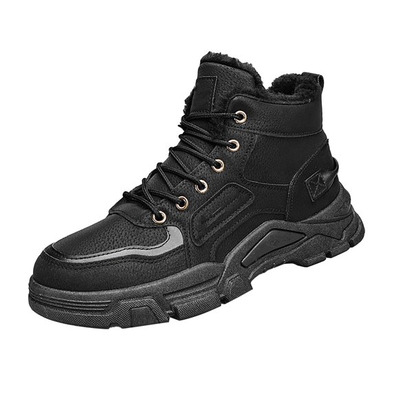 NOKIO Men'S Insulated Warm High-Top Cotton Shoes Men'S Enduring Winter Cold Boots Couple Women Men Hiking Boot Shoes Cotton Short Shoes Snow Boots Men'S Anti-Snow Winter Shoes