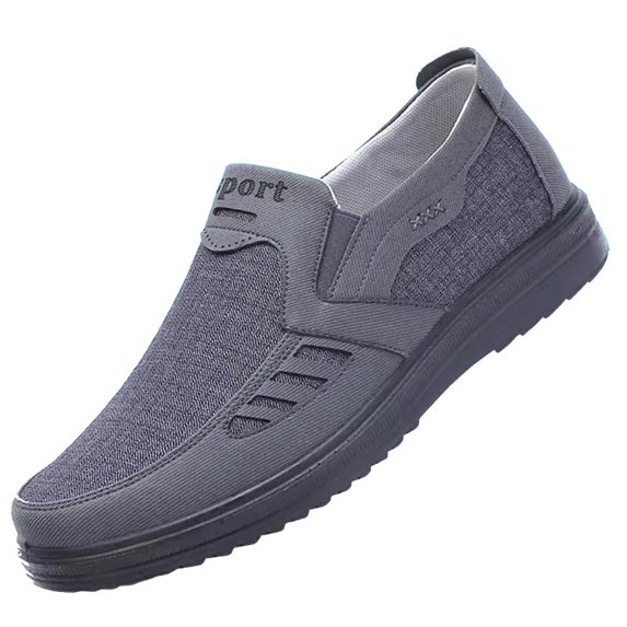 NOKIO Men'S Lightweight Mesh Trail Running Shoes Fashion Spring And Summer Men Sports Shoes Flat Bottom Lightweight Mesh Breathable Slip On Comfortable Solid Color Simple Features: