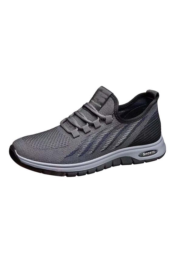 Men'S Lightweight Mesh Trail Walking Shoes Fashion Spring And Summer Men Sports Shoes Flat Bottom Lightweight Mesh Breathable Slip On Comfortable Solid Color Simple Features: