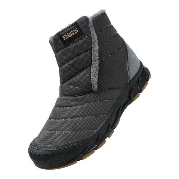 NOKIO Men'S Padded Anti-Skid Winter Boots Couple Snow Boots Men'S High Top Snow Boots Fashion Casual Trainers Winter Padded Warm Women'S Boots Men'S Cold Weather Boots