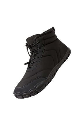 Men'S Padded Winter Walking Boots Plush Warm Cotton Shoes Wear And Anti Slip Snow Boots Five Finger Cotton Shoes Outdoor Sports Shoes Men's And Women's Hiking Shoes Men'S Lined Winter Boots