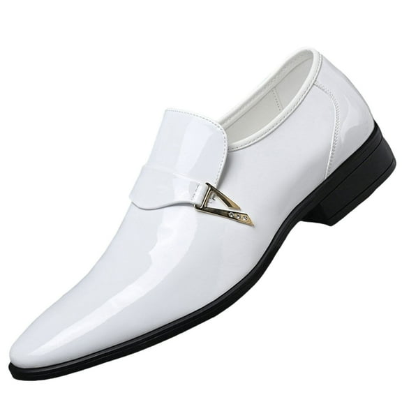 NOKIO Men'S Slip-On Dress Shoes Men'S Slip-On Oxfords Men'S Casual Slip-On Sneakers Men'S Slip-On Dress Shoes Classic Formal Modern Business Casual Comfortable Dress Shoes Men's Leather Shoes