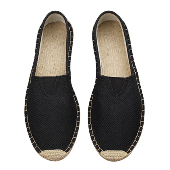 NOKIO Men'S Slip-On Indoor/Outdoor Shoes New Cloth Shoes Soft Soles Lazy Shoes Canvas Foreign Trade Shoes Comfortable Fisherman Shoes Men'S Breathable Mesh Platform Sneakers