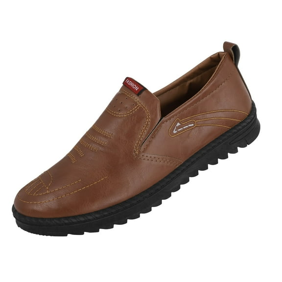 NOKIO Men'S Slip-On Oxfords Men'S Comfortable Slip-On Men'S Slip-On Walking Shoes 2023 New Casual Men's Shoes Trend White Shoes Business Hand Sewn Shoes