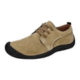 thumbnail image 1 of NOKIO Men'S Slip-On Suede Shoes Men'S Casual Slip-On Sneakers Men'S Suede Loafers Men's Low Top Lace Up Hiking Shoes Outdoor Sneakers Mens Suede Comfort Casual Shoes, 1 of 5