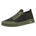 thumbnail image 1 of NOKIO Men'S Slip-On Walking Shoes Fashion Spring And Summer Men Sports Shoes Flat Bottom Lightweight Mesh Breathable Slip On Comfortable Men'S Mesh Running Shoes, 1 of 1
