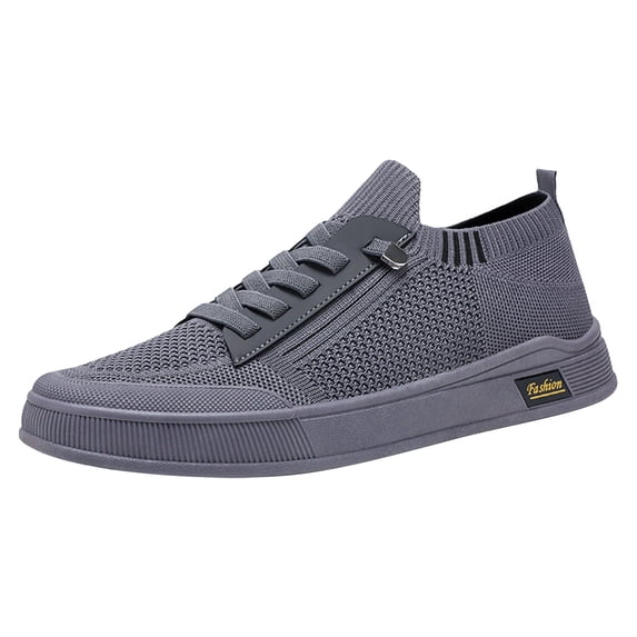 NOKIO Men'S Slip-On Walking Shoes Fashion Spring And Summer Men Sports Shoes Flat Bottom Lightweight Mesh Breathable Slip On Comfortable Men'S Mesh Running Shoes