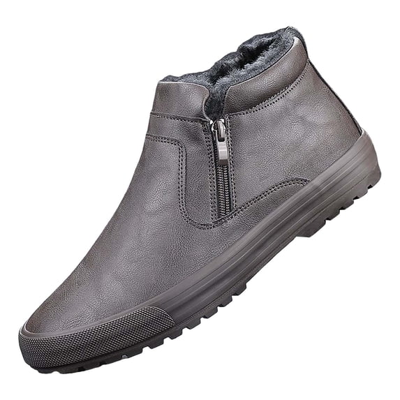 NOKIO Men'S Snow Boots Men'S High Top Snow Boots Fashion Casual Trainers Breathable Flat Casual Shoes Winter Padded Warm Men'S Boots Men'S Cold Weather Snow Boots