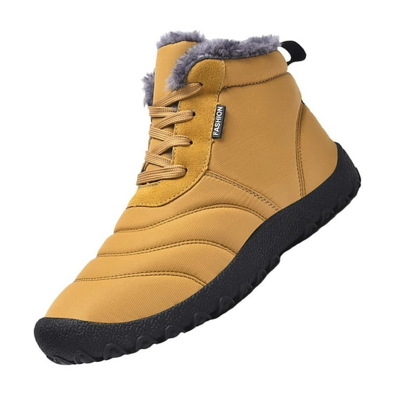 NOKIO Men'S Snow Exploration Boots Men's Snow Boots Fashion Casual Sneakers Breathable Flat Bottom Casual Shoes Winter Padded Warm Men's Boots Men'S Thermal Snow Boots