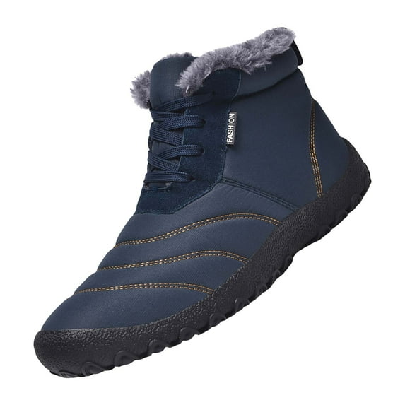 NOKIO Men'S Snow Exploration Boots Men's Snow Boots Fashion Casual Sneakers Breathable Flat Bottom Casual Shoes Winter Padded Warm Men's Boots Men'S Thermal Snow Boots