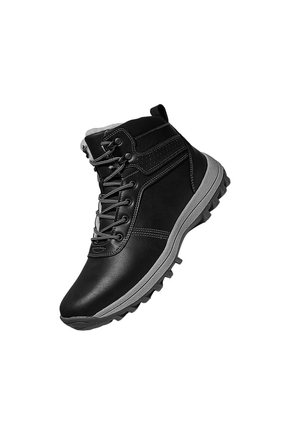 Men'S Snow Trail Anti-Slip Shoes Men'S Snow Boots Men'S High Top Snow Boots Fashion Casual Trainers Breathable Flat Casual Shoes Winter Padded Warm Men'S Boots Men'S Anti-Cold Snow Boots