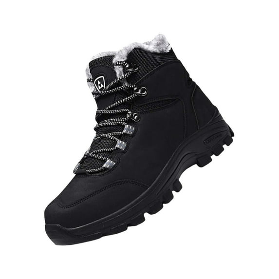 NOKIO Men'S Snow Walking Anti-Skid Shoes Men'S Snow Hike High-Top Boots Men'S Snow Exploration Boots Warm And Snow Boots Fashion In Cold Men'S Winter Fashion Boots