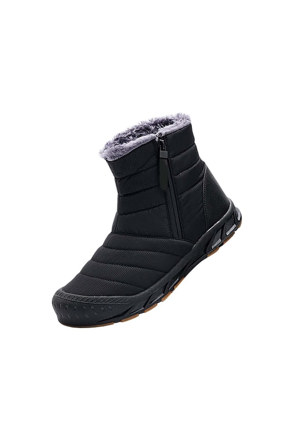 Men'S Snowshoeing Fleece-Lined Boots Men'S Snow Walking Anti-Skid Shoes Men'S Fleece-Lined Snowfield High-Top Boots Warm And Snow Boots Fashion In Cold Men'S Cold-Resistant Snow Boots