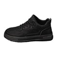 thumbnail image 1 of NOKIO Men'S Spring Lightweight Mesh Slip-Ons Men'S Breathable Mesh Platform Sneakers Men'S Work Shoes Hundreds Of Non Slip Wear Labour Insurance Shoes Men'S Comfortable Casual Shoes, 1 of 1
