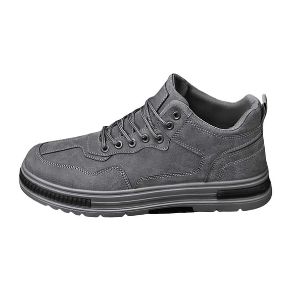 NOKIO Men'S Spring Lightweight Mesh Slip-Ons Men'S Breathable Mesh Platform Sneakers Men'S Work Shoes Hundreds Of Non Slip Wear Labour Insurance Shoes Men'S Comfortable Casual Shoes