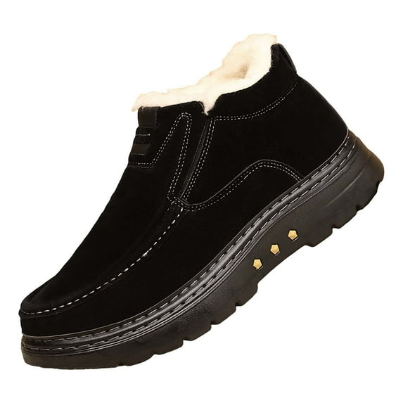 NOKIO Men'S Stylish Fleece-Lined Winter Shoes Men'S Insulated Anti-Skid Snowboots Men'S Warm Anti-Freeze Winter Shoes Warm And Snow Boots Fashion In Cold Men'S Snow Storm-Resistant Shoes