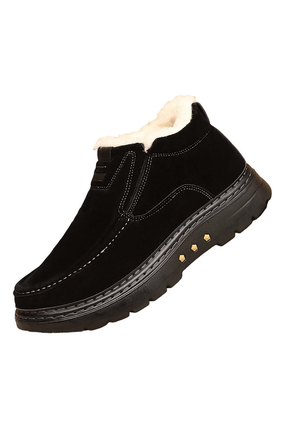 Men'S Stylish Fleece-Lined Winter Shoes Men'S Insulated Anti-Skid Snowboots Men'S Warm Anti-Freeze Winter Shoes Warm And Snow Boots Fashion In Cold Men'S Snow Storm-Resistant Shoes