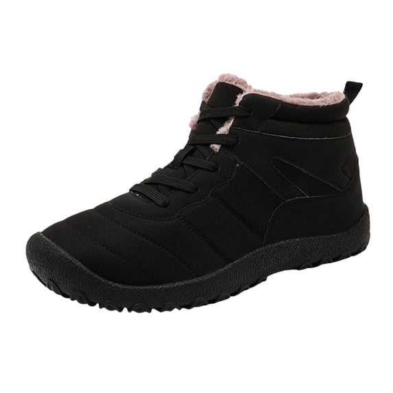 NOKIO Men'S Stylish Thermal Winter Snow Boots Men'S Cozy Plush-Lined Snow Boots Men'S Cozy Fur-Lined Snow Shoes Warm And Snow Boots Fashion In Cold Men'S Waterproof Snow Boots