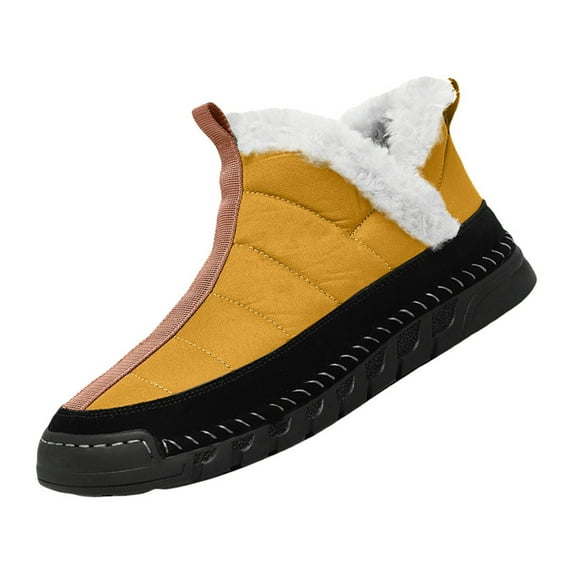 NOKIO Men'S Warm Fleece-Lined Winter Shoes Men'S Thermal Snowproof Winter Shoes Men'S Cold-Resistant High-Top Snow Boots Warm And Snow Boots Fashion In Cold Men'S Snowproof Insulated Shoes