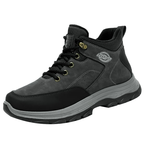 NOKIO Men'S Winter Fleece-Lined Snow Boots Men'S Insulated Warm Snow Boots Couple Women Men Hiking Boot Shoes Cotton Short Shoes Snow Boots Men'S Warm Leather Snow Boots