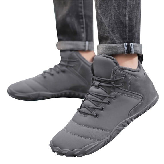 NOKIO Men'S Winter Padded Work Shoes Plush Warm Cotton Shoes Wear And Anti Slip Snow Boots Five Finger Cotton Shoes Outdoor Sports Shoes Men's And Women's Hiking Shoes