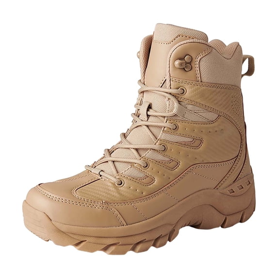 NOKIO Men'S Winter Warm Work Boots Plush Warm Cotton Shoes Wear And Anti Slip Snow Boots Five Finger Cotton Shoes Outdoor Sports Shoes Men's And Women's Hiking Shoes