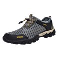 thumbnail image 1 of NOKIO Men Summer Mesh Sneakers Breathable Hiking Shoes Comfortable Walking Shoes Outdoor Travel Shoes Fashion Casual Sports Shoes Quick-Drying Bar𝖾𝖿oot Footwear for Beac𝗁 Wading, 1 of 5