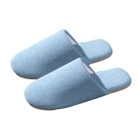 NOKIO Men And Women House Slippers Non Slip Cotton Linen Indoor And Outdoor Home Slipper Sandals Open Toe Bedroom Breathable Shoes Fun Christmas Men'S Slippers