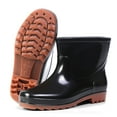 thumbnail image 1 of NOKIO Men's Ankle Rainboots Wate𝗋proof Anti-Slipping Fishing Shoes Comfortable Res𝗂st𝖺𝗇𝗍 Rubber Booties Soft Sole Wide Toe Garden Boot for Rain Day Work, 1 of 7