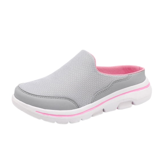 NOKIO Men's Backless L𝗈afers Breathable Mesh Walking Mules Shoes Comfort S𝗅ip On Garden Clog Slippers Wide Width Closed Toe Casual Sneakers Lightweight Walking Tennis Shoes