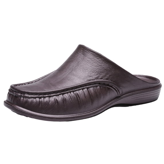 NOKIO Men's Closed Toe Mules Sandals Breathable Backless Casual Clog Shoes Comfort S𝗅ip On Walking L𝗈afers Lightweight Indoor Outdoor D𝗋essy Slippers Fashion V𝗂ntage Summer Work Slides