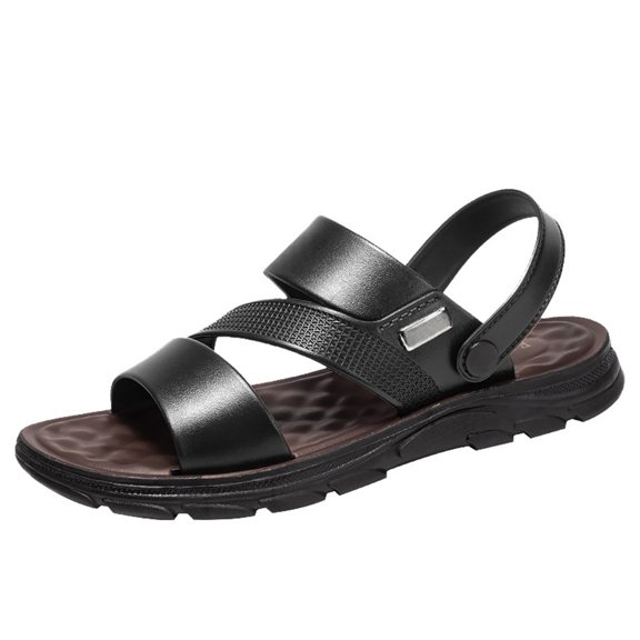 NOKIO Men's Fisherman Sandals Wate𝗋proof Non-S𝗅ip Casual Walking Slippers Fashion Breathable Open Toe Slides with Adjustable Slingback for Summer Hiking Driving Wear